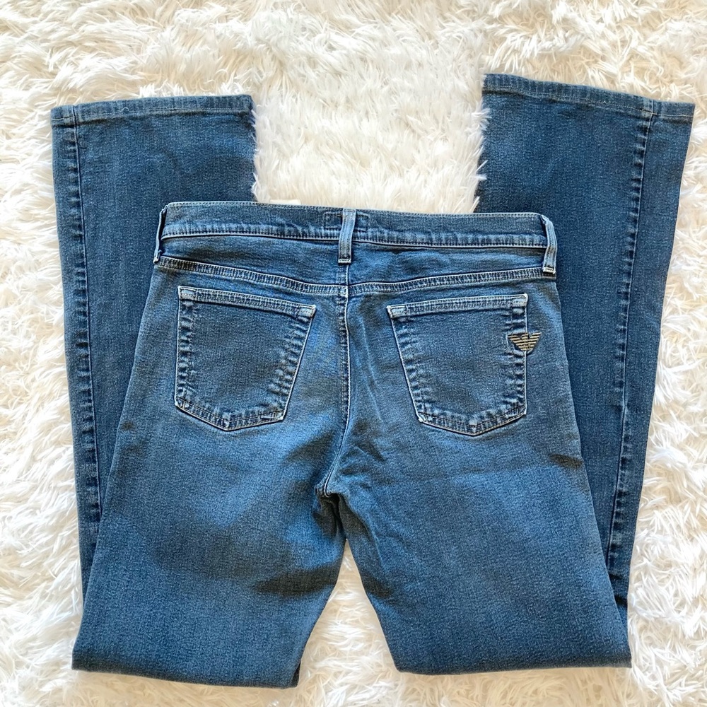 AJ Armani Confort Fit Indigo 005 Series Bootcut Jeans - Picture 9 of 9